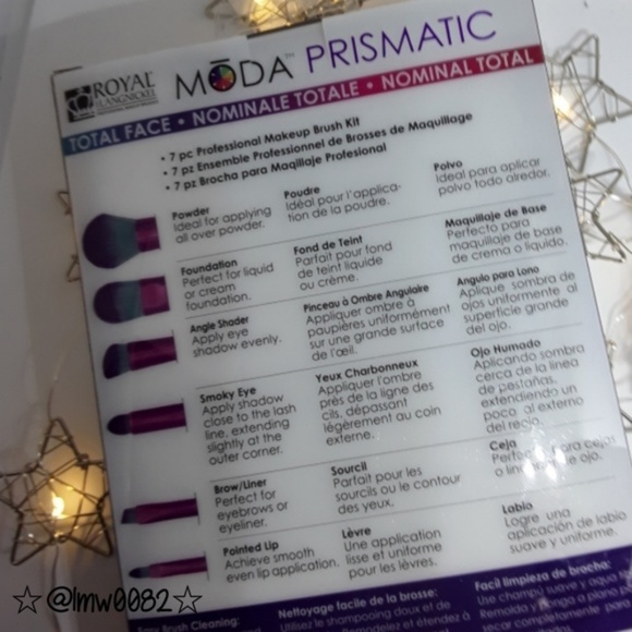 Moda Prismatic 7 pc Total Face Flip Kit Brush Set - Picture 4 of 5